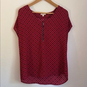 Patterned Pleione blouse